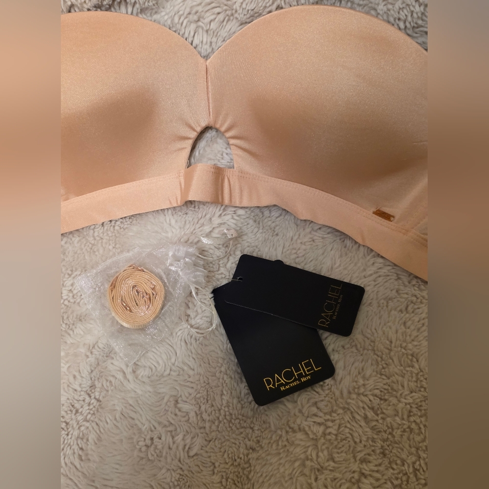 RACHEL Rachel Roy Cream Pushup Bra With Detachable Straps